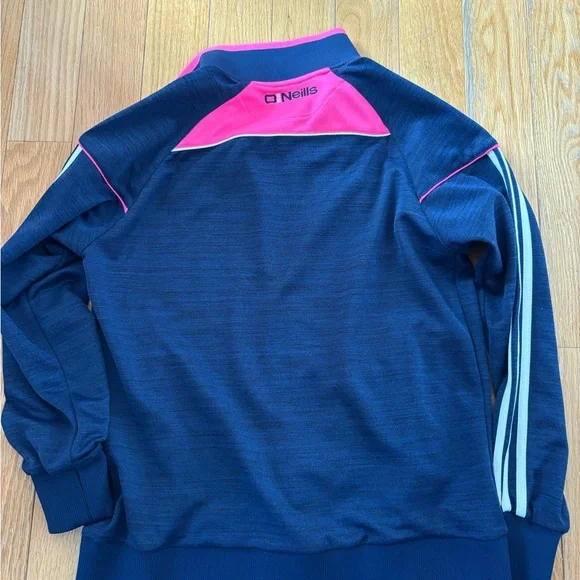 O'Neill Cork Navy and Hot Pink Athletic Zip Jacket - Picture 6 of 6